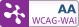 Logotipo de certificación del cumplimiento de las pautas nivel AA del w3c por Technosite